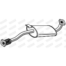 Toba esapamet intermediara Sistem de evacuare a amortizorului OPEL FRONTERA B 2.2 10.98-07.04 WALKER WALK22979