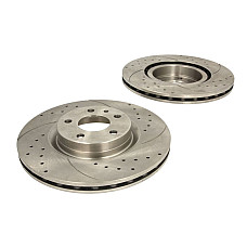 Disc frana de performanta High-efficiency brake disc SPEEDMAX Ventilated Cut-Drilled front  L/R outer diameter 284 mm thickness 22 mm 2pcs ALFA ROMEO 147 156 164 GT GTV SPIDER 1.3D-3.0 03.86- SPEEDMAX 5201-01-0469PTUOTUV