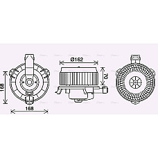 Electromotor, ventilatie interioara Suflanta de aer LEXUS GX TOYOTA LAND CRUISER PRADO 3.0D/4.0/4.7 11.01-12.10 AVA COOLING TO8743 AVA