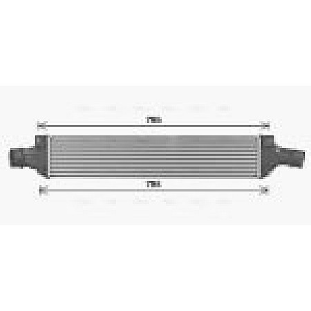 Intercooler, compresor Supply air cooler  AUDI A4 B9 A5 3.0 05.16- AVA COOLING AI4434 AVA