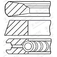 Set segmenti piston Inele de 115mm STD 316 2385 35 SCANIA SCANIA 4 4 BUS DC9.01-DSC9.15 01.96-09.10 GOETZE 08-109200-00