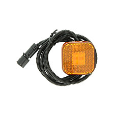 Lampa gabarit Outline marker lights L/R orange LED height 65mm width 65mm hose length 128 24V female connector with wire MAN F2000 L2000 M 2000 L M 2000 M TGA TGS I TGX I 06.93- GIANT 131-MA30272A