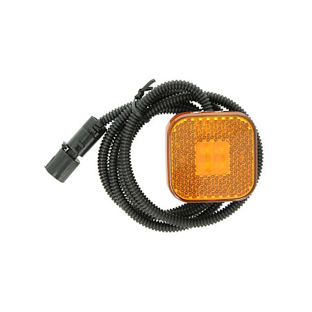Lampa gabarit Outline marker lights L/R orange LED height 65mm width 65mm hose length 128 24V female connector with wire MAN F2000 L2000 M 2000 L M 2000 M TGA TGS I TGX I 06.93- GIANT 131-MA30272A