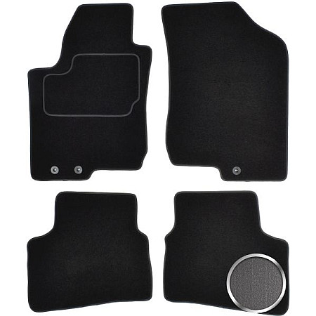 Covoras podea textil Floor mats Velours 4 pcs front/rear set colour grey HYUNDAI I30 10.07-11.11 Saloon MAMMOOTH MMT A041 HYU65 PRM 02