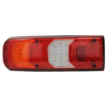 Stop spate Rear lamp L LED 24V with plate lighting  MERCEDES ACTROS MP4 / MP5 07.11- SERTPLAS 0393LLLED76