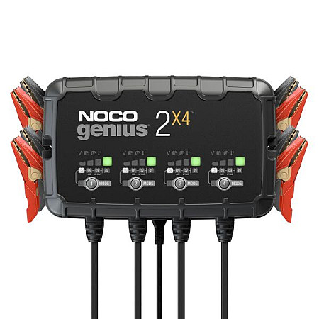 Aparat de incarcat bateria de acumulatori Battery charger GENIUS2X4 charging voltage: 6/12 V NOCO charging current: 2A power supply: 120/240V battery type: AGM/EFB/GEL/Li-Ion/MF/WET NOCO GENIUS2X4