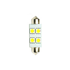 Bec incandescent LED light bulb LED 2pcs C5W 12V max. 096W light colour white socket type SV85-8 length: 36mm no road approval for vehicles without CAN-Bus M-TECH LB072W