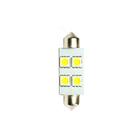 Bec incandescent LED light bulb LED 2pcs C5W 12V max. 096W light colour white socket type SV85-8 length: 36mm no road approval for vehicles without CAN-Bus M-TECH LB072W