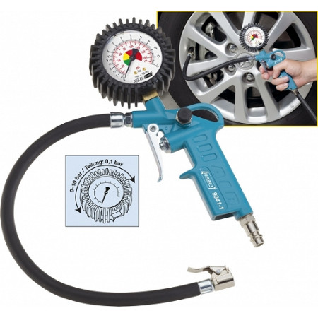 Pistol de verificat presiune roata HAZET pistol pentru pomparea anvelopelor HAZET HAZ 9041-1