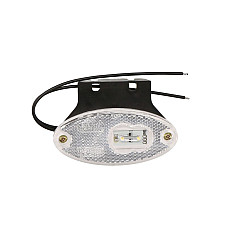 Lampa gabarit WS lampa de pozitie o lacrima alb cu o balama 2 LED-uri 12-24V WAS 309Z W65