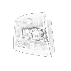Stop spate Lampa spate Stanga  SKODA FABIA III 08.14- OE SKODA 6V9 945 111