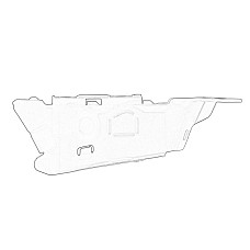 Suport, bara protectie Suport bara Fata Dreapta latura plastic SEAT LEON 1.2-2.0D 05.05-08.13 OE SEAT 1P0 807 184