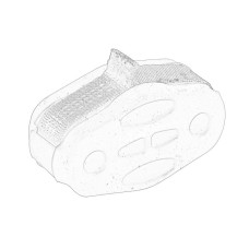 Suport, sistem de esapament Cuier sistem de evacuare BMW 5 F10 5 GRAN TURISMO F07 X3 F25 2.0D/3.0D 03.10-08.17 OE BMW 18 20 8 513 515