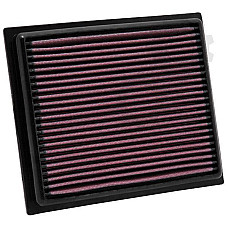 Panou de filtrare (cartus) Sports air filter - Panel Square dl.: 221mm szer.: 187mm wys.:29mm  LEXUS CT NX MITSUBISHI ECLIPSE TOYOTA AURIS PRIUS PRIUS PLUS RAV 4 IV 1.5/1.8H/2.5H 06.08- K&amp;N FILTERS 33-2435
