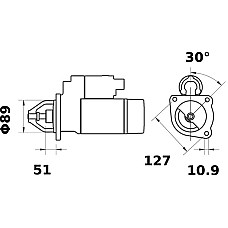 Electromotor 12V 3kW MERCEDES ACCELO LP NG O 309 UNIMOG T2/L 1000 60 70 700 800 900 CLAAS DOMINATOR JAGUAR MERCATOR OM314-OM382.950 09.63- LETRIKA MS 193
