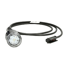 Lampa gabarit Outline marker lights L/R MONOPOINT II white LED embossed hose length 1500 12/24V MONOPOINT II ASPOCK A31-6704-107