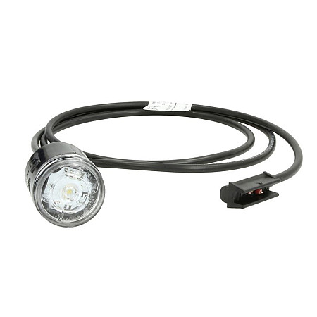 Lampa gabarit Outline marker lights L/R MONOPOINT II white LED embossed hose length 1500 12/24V MONOPOINT II ASPOCK A31-6704-107