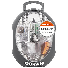 Sortimente, becuri Bulb socket 12V Original 5 pcs H1/H7 P21/5W/P21W/PY21W/R5W/W5W - fuse: 15 20 30A OSRAM OSR BOX CLKM H1/H7
