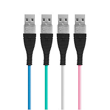 Delight - Cablu de date - iPhone "lightning", nveli siliconic, 4 culori - 1 m