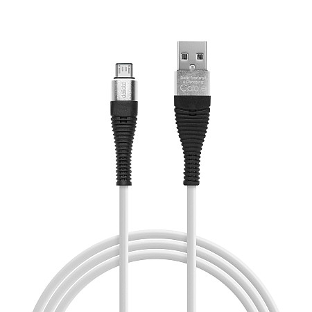 Delight - Cablu de date  Micro USB, nveli siliconic, 4 culori, 1 m