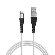 Delight - Cablu de date  Micro USB, nveli siliconic, 4 culori, 2 m