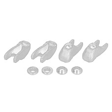 Suport injector Set furca injector M8x16x57 bolt/surub nuci saibe set pentru 4 injectoare ALFA ROMEO GIULIETTA FIAT 500L BRAVO II DOBLO DOBLO CARGO DUCATO FREEMONT 1.3D-2.0D 11.06- OE FIAT 55270467