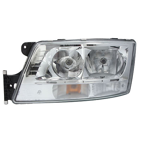 Far L 2*H7 2*LED PY21W manual with daytime running light insert colour chromium plated fits MAN TGX I 0916 0921 ZKW 64005 00095