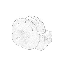 Comutator reglaj oglinda Mirror regulation switch key fits CITROEN BERLINGO MULTISPACE BERLINGO MINIVAN C2 C3 PLURIEL PEUGEOT 1007 PARTNER TEPEE PARTNER MINIVAN 11 Electric 0202 6545KS