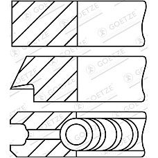 Set segmenti piston 81 STD 15-175-3 Piston ring set MERCEDES V 638/2 FORD GALAXY I GALAXY MK I SEAT ALHAMBRA LEON TOLEDO II VW BORA BORA I CALIFORNIA T4 CAMPER CORRADO 2.3/2.8 06.91-09.10 GOETZE 08-501900-10