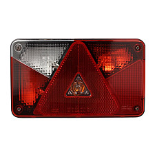 Stop spate Rear lamp L MULTIPOINT V P21/5W/P21W/PY21W/R10W 12V with indicator with fog light reversing light with stop light parking light triangular reflector connector: 8PIN ASPOCK A24-8550-007