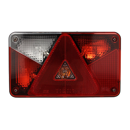 Stop spate Rear lamp L MULTIPOINT V P21/5W/P21W/PY21W/R10W 12V with indicator with fog light reversing light with stop light parking light triangular reflector connector: 8PIN ASPOCK A24-8550-007