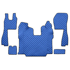 Covor compartiment picioare F-CORE pe intregul etaj cantitate in set 5 szt. material - piele matlasata eko culoare - albastru scaune standard - nu RECARO transmisie automata SCANIA LPGRS PGR 01.10- F-CORE F-CORE FL10 BLUE