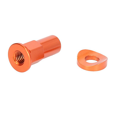 Piulita aluminiu cu surub de montare saiba portocaliu Rimlock ZAP TECHNIX ZAP-8012O