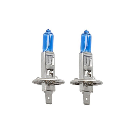 Bec, far principal Light bulb halogen 2pcs H1 Xenon Blue 12V max. 55W light colour cool white max. 6000K socket type P145S no road approval contains 2 cores M-TECH PTZXB1-DUO