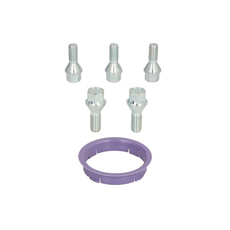 Trusa de montare a jantei de aliaj Fitting kit FZ10 63.3-60.1 B B27 60 cone M12x15 L24 1 kit / 1 wheel - 5 holes ITWHEELS ITW49073