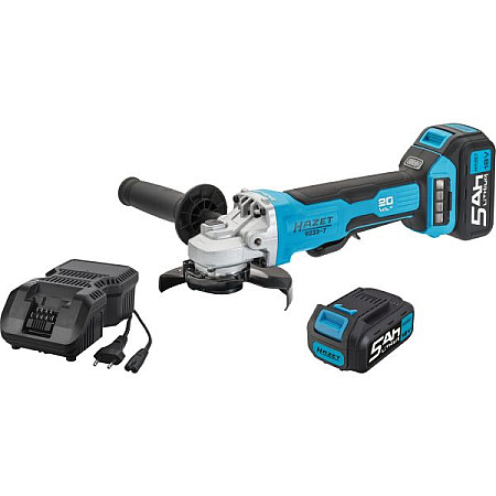 Polizoare Grinder angle power supply: battery-powered disc diameter: 125 mm voltage: 18 V battery capacity: 5 Ah number of batteries: 1 pcs battery included charger included HAZET HAZ 9233-7