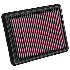 Panou de filtrare (cartus) Sports air filter - Panel Square dl.: 251mm szer.: 202mm wys.:35mm  MAZDA 3 6 6/KOMBI CX-5 CX-9 2.2D/2.5 01.09- K&amp;N FILTERS 33-3024