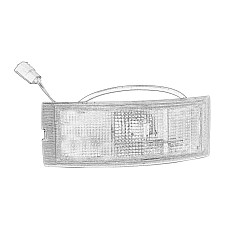 Semnalizator 2000 VOLVO FL6 directie .- montate in carenaj alb OE VOLVO VO3182025