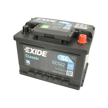 Acumulator Pornire Acumulator EXIDE 12V 54Ah/500A CLASSIC R+ en 242x175x175 B13 pornire EXIDE EC542
