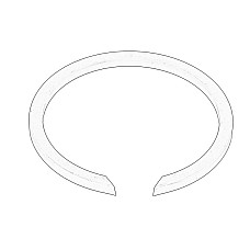 Siguranta Distribution box locking ring JOHN DEERE 2054 370E 410E 410P 450C 460E 5080R 5090R 5100R 5620 5720 5820 6010 6020 6090M 6090MC 6090RC 6095MC 6095RC 6100 6100M 6100MC OE JOHN DEERE T27432-JD