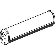 Amortizor zgomot mijloc/spate Toba finala esapament MERCEDES DINEX DIN50363