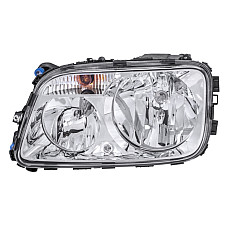 Far Headlamp L H1/H7/PY21W/W5W electric with motor insert colour: silver indicator colour: orange MERCEDES ACTROS MP2 / MP3 10.02- HELLA 1EH009 513-331