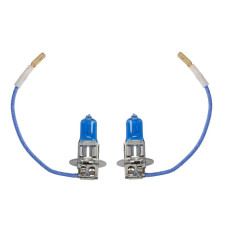 Bec, far principal Light bulb halogen 2pcs H3 Xenon Blue 12V max. 55W light colour cool white max. 6000K socket type PK22S no road approval contains 2 cores M-TECH PTZXB3-DUO