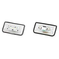 Elemente iluminare Licence plate lamp LED ligght colour: white set 12V with road approval MERCEDES C W203 CLK A209 CLK C209 SL R230 CHRYSLER CROSSFIRE 05.00-01.12 M-TECH CLP023