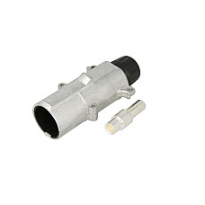 Stecher Mufa de metalica 35mm numar pini: 1 forma mufa: rotund 300A negru JAEGER 251282EJ