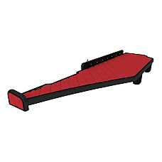 Raft interior cabina ofer Raftul cabinei cabina ingusta 230 cm lung Panou LED lumina alba lung culoare: rosu serie: ELEGANCE MERCEDES F-CORE F-CORE FT27 RED