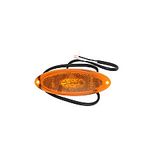 Lampa gabarit Outline marker lights L/R orange LED height 44mm width 124mm surface hose length 200 24V orange frame JOKON 12.1015.800