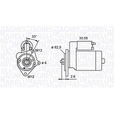 Electromotor 12V 2kW AUDI A4 ALLROAD B8 A4 ALLROAD B9 A4 B7 A4 B8 A4 B9 A6 C6 A6 C7 SEAT EXEO EXEO ST SKODA SUPERB I SUPERB II 1.9D/2.0D 07.04-11.19 MAGNETI MARELLI 063721392010