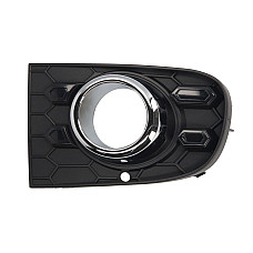 Bara piese Acoperire bara fata Fata Stanga cu cadru gauri pentru lampa de ceata crom negru potriveste ABARTH 500 595 695 500C 595C 695C FIAT 0516 0715 BLIC 6502 07 2013993P