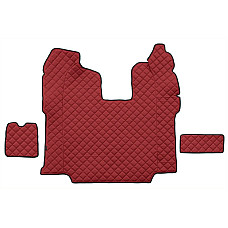Covor compartiment picioare F-CORE pentru tunelul central cantitate in set 3 szt. material - piele matlasata eko culoare - rosu transmisie automata SCANIA LPGRS PGRT 01.10- F-CORE F-CORE RH10 RED